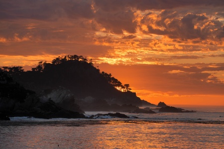 Point Lobos from Monastery Beach, Carmel California