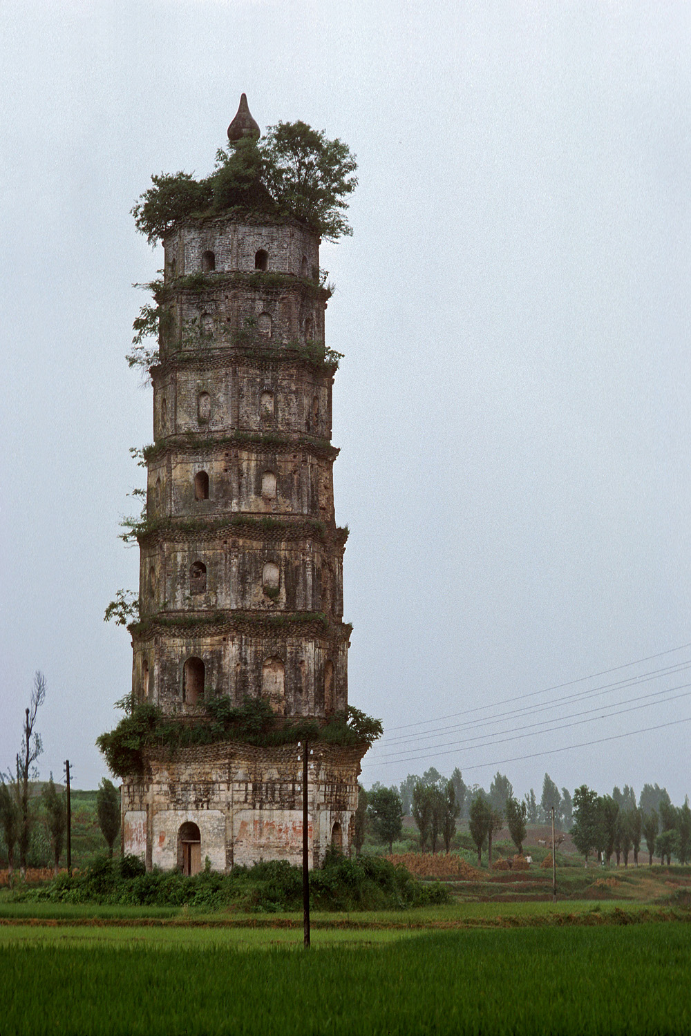 bill-hocker-wenfeng-pagoda-qiankou-anhui-china-1981