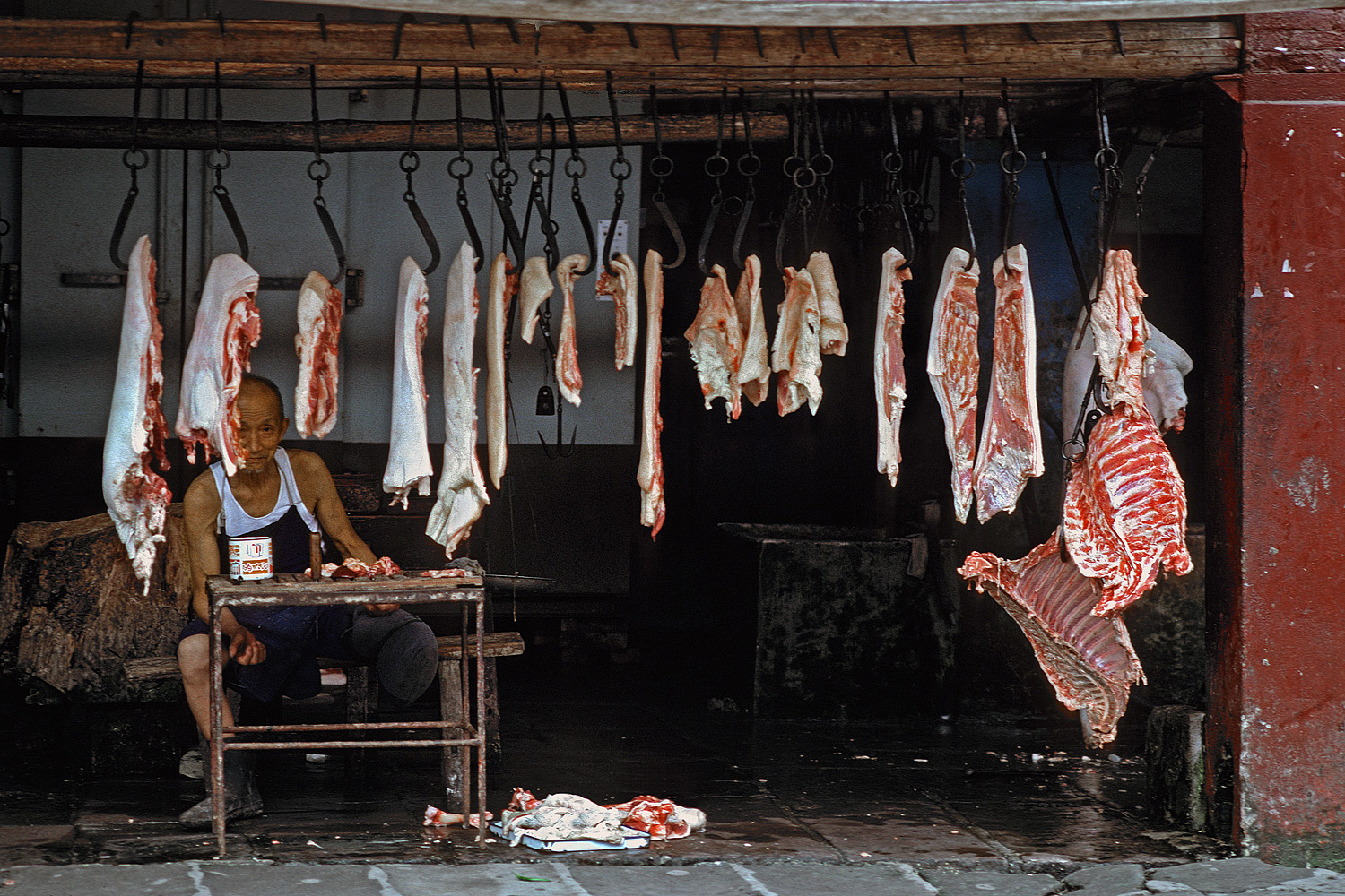 bill-hocker-butcher-chengdu-china-1981