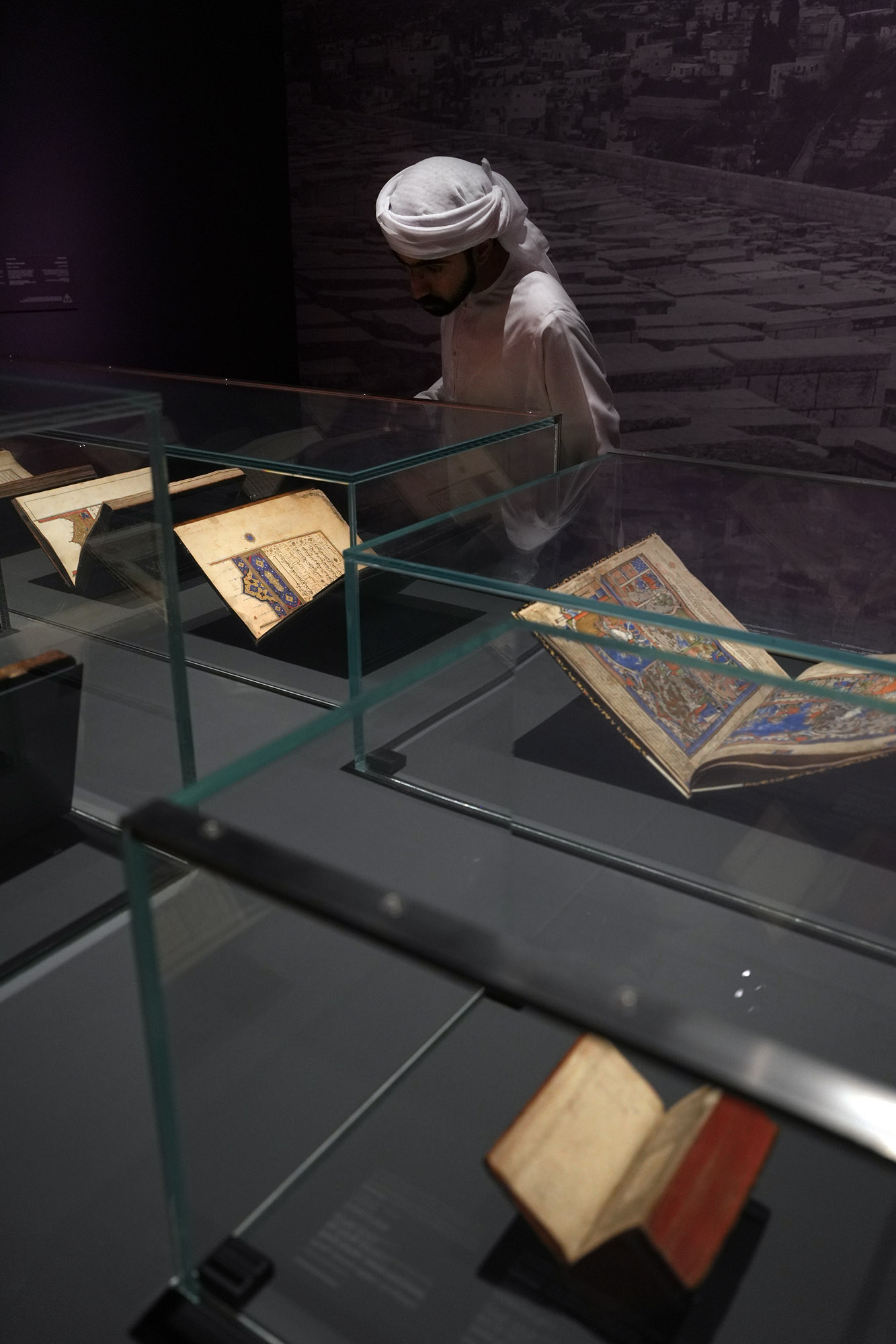 bill-hocker-manuscript-exhibit-louvre-museum-abu-dhabi-uae-2024