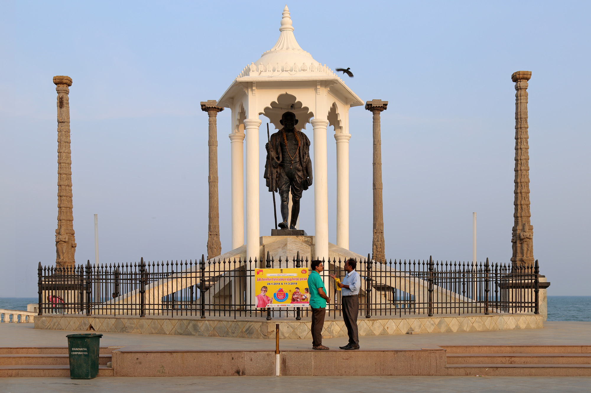 bill-hocker-gandhi-monument-pondicherry-india-2018