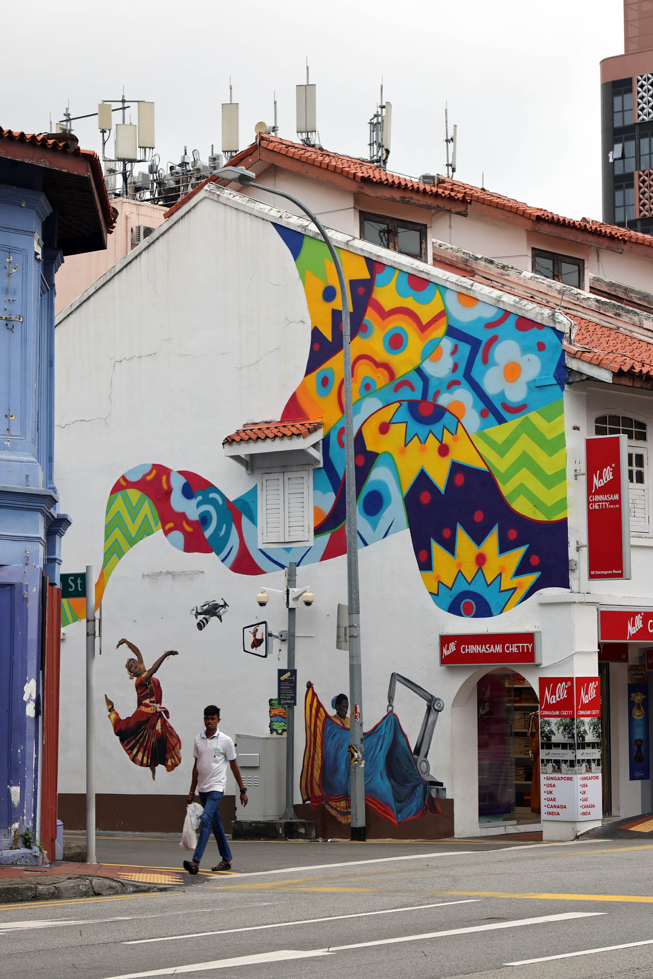 bill-hocker-wall-mural-little-india-singapore-2022