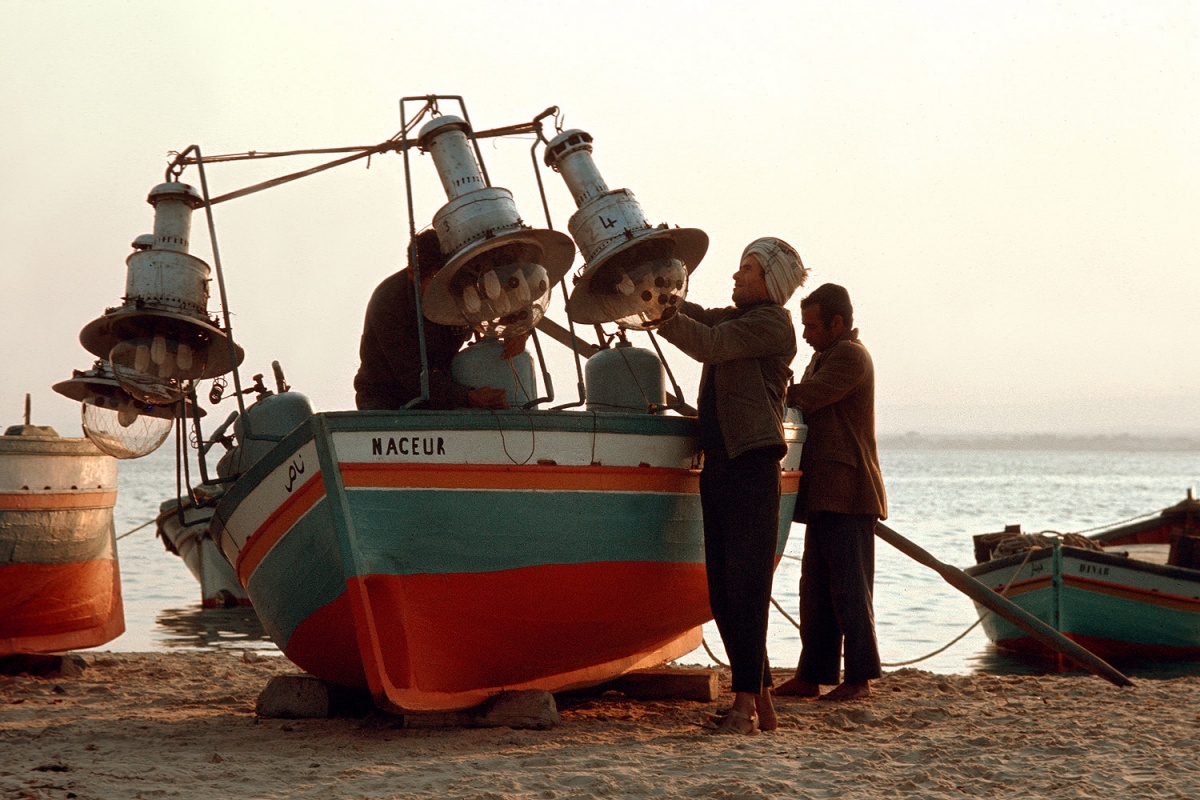 bill-hocker-night-fishermen-hammemet-tunisia-1972